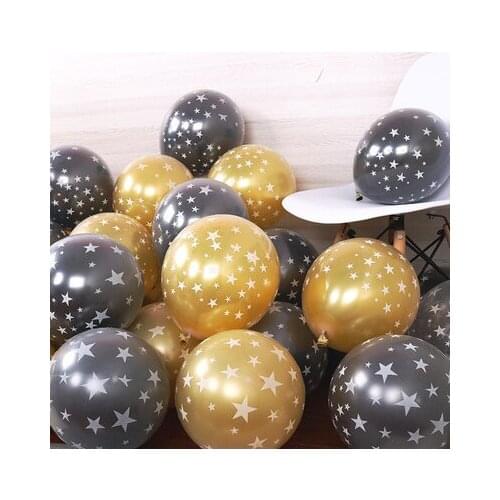 Double Layer Set Blue Gold Black Balloon clear Balloon Wedding Decoration Baby Shower Birthday Party Supplies Home Decor