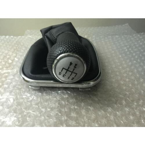 DZ GOOD Shipping Car Gear Shift Knob 5 Gear 23mm Silver Caps With Chrome Frame For VW Golf IV 4 Car Styling