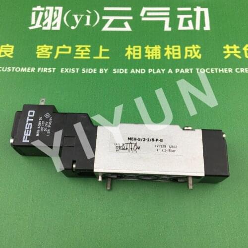 MEH-5/2-1/8-P-B 173129 MEH-5/3B-5.0-B 173152 MEH-5/3E-1/8-P-S-B 173150 MEH-3/2-5.0-B 173125 FESTO Solenoid valve