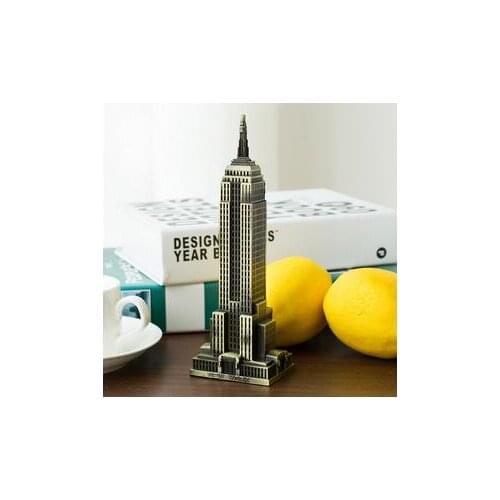 Enamel Gilt The USA famous New York The Empire State Building building landmark tourism souvenir gift model metal ornaments