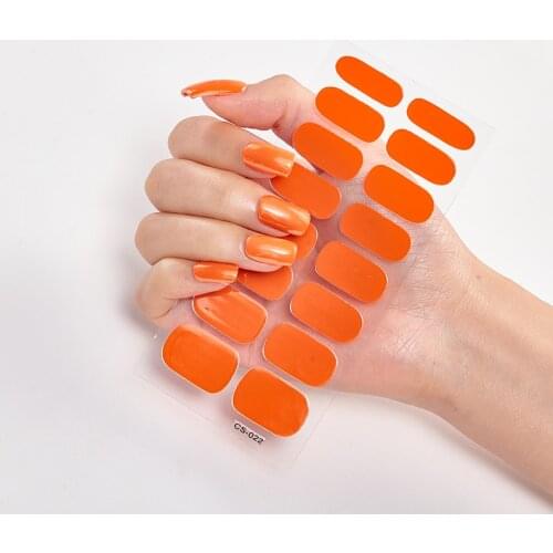 Novidades Nails Art Decoration Nail Strips Pure Solid Color Women Nail Tips Self Adhesive Nail Sticker Nails Sticker Designer