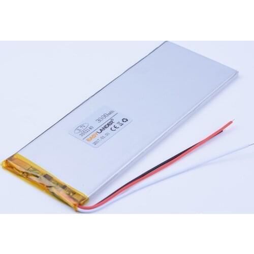 3-wire 3.7V 3000mAh Rechargeable li-Polymer Battery For Tablet PC electronics safety Notebook 3552140 Bliss Pad M8041 3550140
