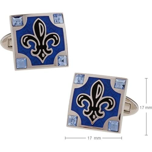 Metal Blue Cufflinks Mans Jewelry French cuff shirt Button business cuff link 5pairs per lot