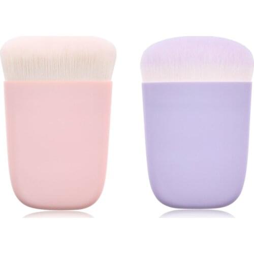 BBL 1 Multi-function Portable Makeup Brush Pink Purple Liquid Foundation Loose Powder Blush Brush Perfect Professional Tool