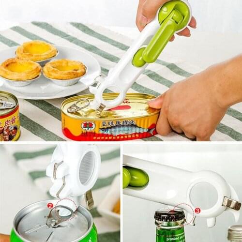 Multi-function Can Opener Kitchen Tools Professional Handheld Manual Stainless Steel Can Opener Side Cut Manual Jar Opener