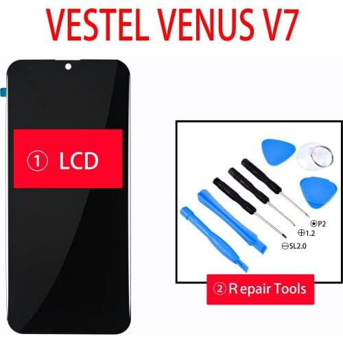 New 6.3inch For VESTEL VENUS V7 Touch Screen With Lcd Display Panel Lens Glass Digitizer