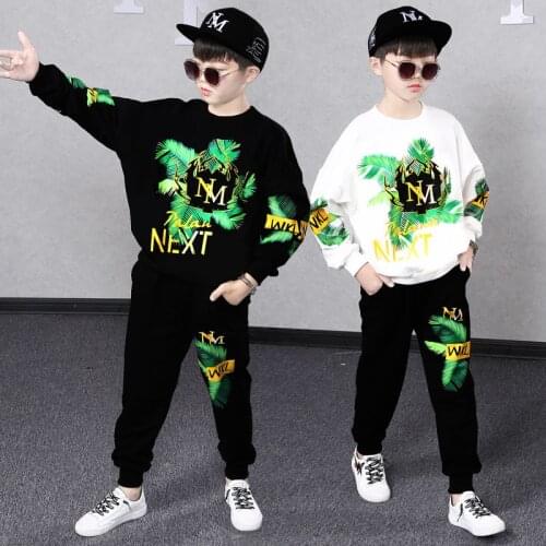 3-14 Years Boys Girls Autumn Clothes Suit Childrens Hoodie Pants 2-Piece Set of Youth Sport Tracksuit Casual jogging Outfits