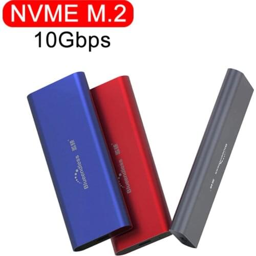 PCIE M.2 NVME GEN2 10Gbps NVME Case TYPE C USB 3.1 SSD Enclosure NGFF Case USB SSD Case HDD Enclosure For Solid State Disks
