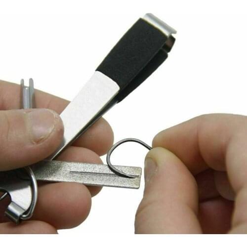 Fly Fishing Nipper Line Hook Sharpener Set Retractor Underwater Fish Knot tying Sea Clip Accessories