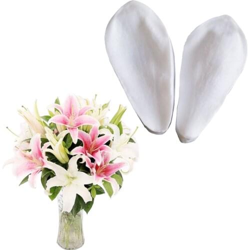 M979 Lily Flower Petals Veiner Flower Silicone Mold Gumpaste Sugarcraft Fondant Mould Cake Decorating Tools