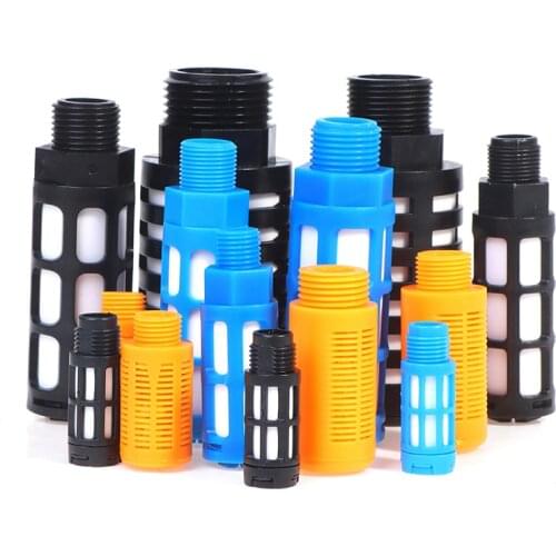 Air Silencer Plastic Exhaust Muffler Pneumatic Male Thread Absorb Noise Filter Air Tools Easy To Install 1/8 1/4 3/8 1/2 3/4 1