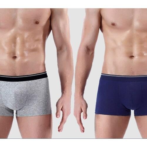 4pcs Male Panties Cotton Mens Underwear Boxers Breathable Mens Underpants Sexy Solid Cuecas Trunks Brand Shorts Men Boxer