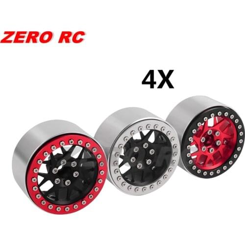 4pcs RC CAR FULL METAL 2.2 Beadlock Wheels Rims 12mm Hex Mount For 1/10 Crawler Axial SCX10 TRX-4 WRAITH RR10 TRX-6 SCX1