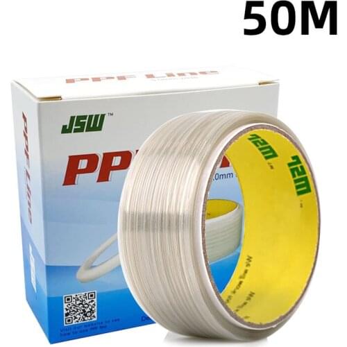 50m Car Sticker Knifeless Tape Cutting Line PPF Auto Skin Transparent Protective Film Cut Tool Wrap Styling Accessories