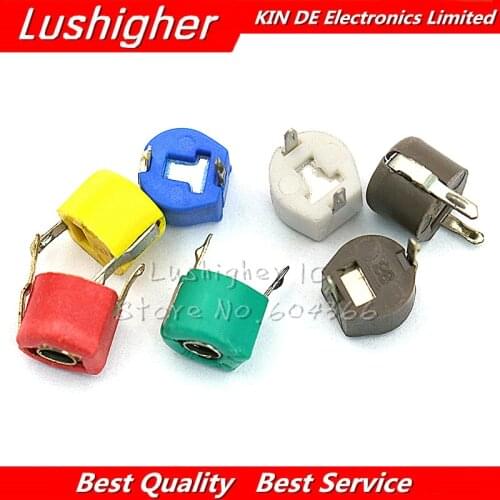 500pcs JML06-1 6mm Trimmer Adjustable Capacitor 5PF 10PF 20PF 30PF 40PF 50PF 60PF 70PF 120PF 5P 10P 20P 30P 40P 50P 60P 70P 120P
