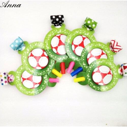 6pc/set Football Birthday Party Supplies Blowout Whistles Kids Birthday Party Favors Decoration Supplies Noise Maker