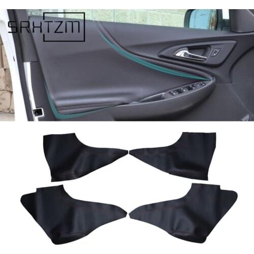 Car Microfiber Leather Door Armrest Panels Center Control Dashboard Panel Cover Trim For Chevrolet Malibu XL 2016 2017 2018