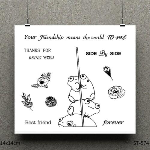 AZSG Small eyes frog Clear Stamps/seal for DIY Scrapbooking/Card Making/Photo Album Decoration Supplies