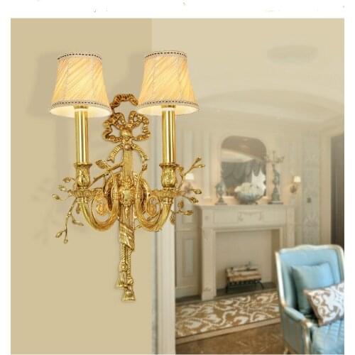 Free Shipping Bronze Wall Lamp Copper Material Copper Material Wall Lights Modern Living Room Bedside New Bronze LED Wall Sconce