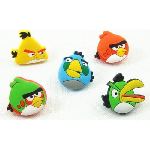 Safe Soft Plastic Kids Drawer Knob Pull Handle Cartoon Bird Baby Boys Children Cabinet Knob Pull Handle Furniture Hardware 8pcs