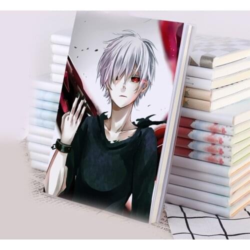 1pcs Creative Cartoon Anime Tokyo Ghoul kaneki ken Notebook Notepad Journal Diary Stationery Cosplay Prop Boy Girl Gift