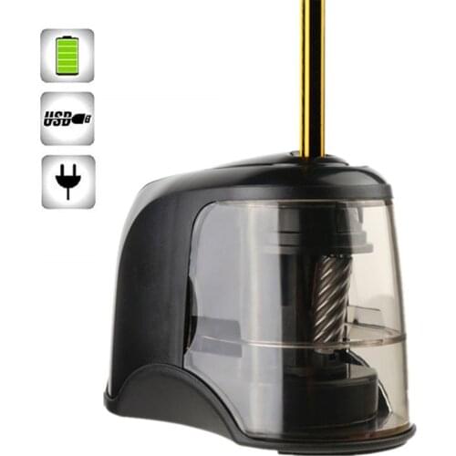 Electric Pencil Sharpener Best Heavy Duty Helical Steel Blade for Artists Kids Adults Colored Pencils G6DD