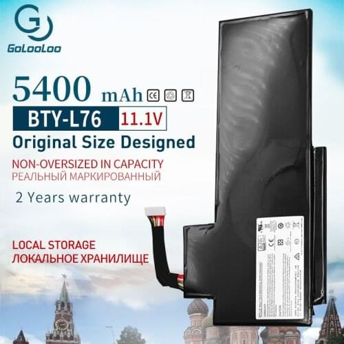 Golooloo11.1V BTY-L76 Battery For MSI GS70 2OD 2PC 2PE 2QC 2QD 2QE GS72 MS-1771 MS-1772 MS-1773 MS-1774 For MEDION X7613 MD98802