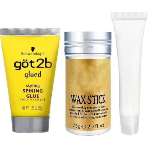 Got2b Glued Blasting Freeze Spray Ultra Glued Invincible Styling Hair Gel and WATERPROOF Bond Hold Wig Glue