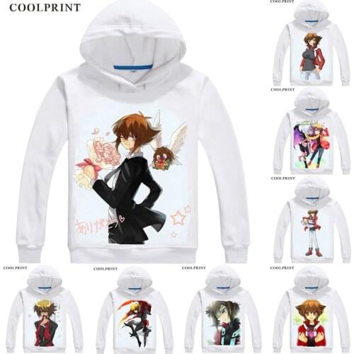 Juudai Yuuki Jaden Yuki Judai Mens Hoodies Yu-Gi-Oh GX Duel Monsters Generation Next Men Sweatshirt Streetwear Anime Long Hoodie