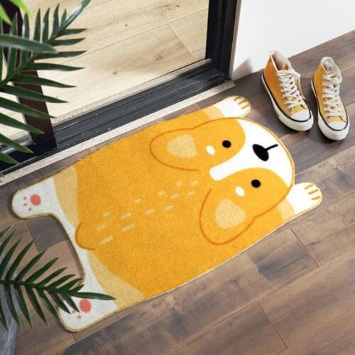 Animal Doormat Carpet Cute Dogs Cartoon Pad Non-slip Water Absorption Mats Carpet Indoor Floor Mats Carpet Home Entrance Doormat