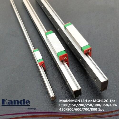 MGN12 CNC 12mm miniature linear rail guide MGN12C 700 800 mm MGN12H linear block carriage or MGN12H narrow carriage
