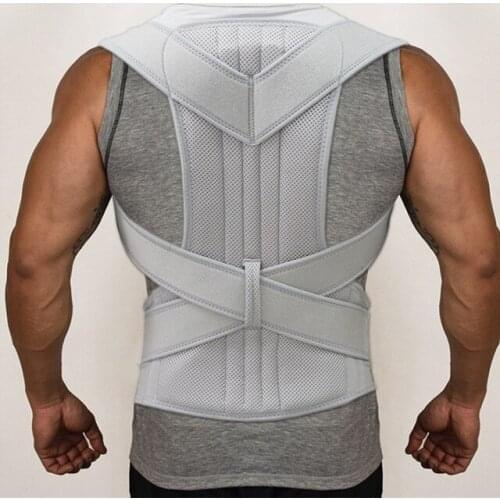 Men Women Back Support Belt Breathable Corset For Spine Adjustable Posture Corrector Back Shoulder Posture S M L XL XXL