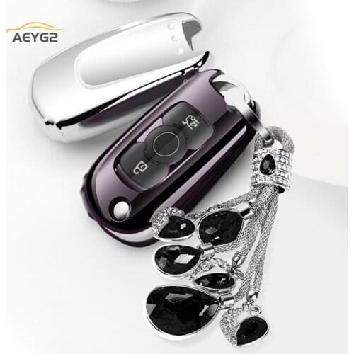 Soft TPU Car Remote Key Full Cover Case For Opel Vauxhall Astra K Corsa E For Buick VERANO ENCORE GX GL6 2018 2019 2020 Keychain