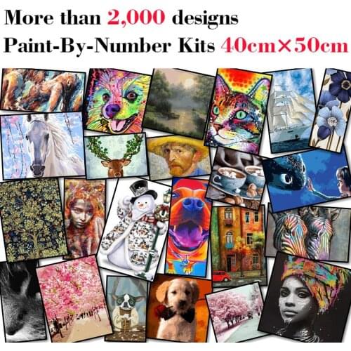 Mileelife Paintting By Numbers for Kids Adults DIY Beginner Oil Painting Kit Home Decoration