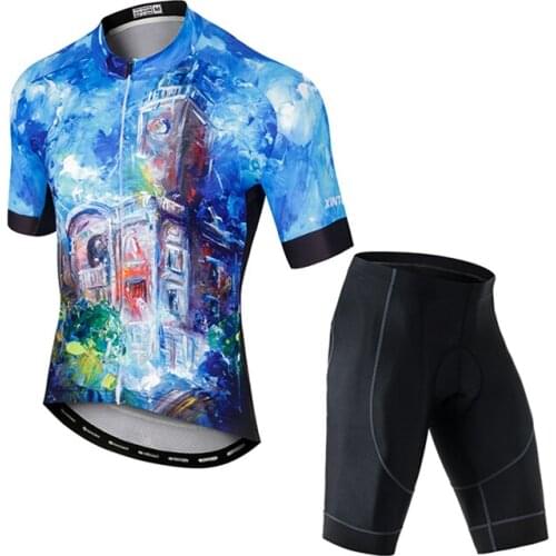 2020 cycling shirt ODM new to soft mountain bike clothing printed bicycle shorts for mens wear