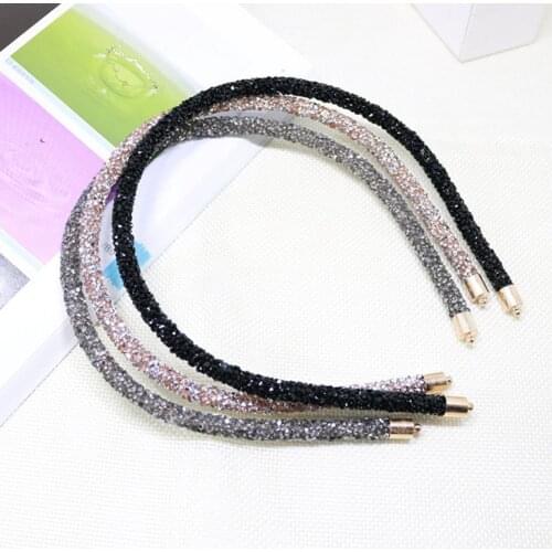 Crystal Beaded Hair Band 2020 Fashion Headwear Girl Women Handmade Hair Accessories Headwear Pearl Flower Headband