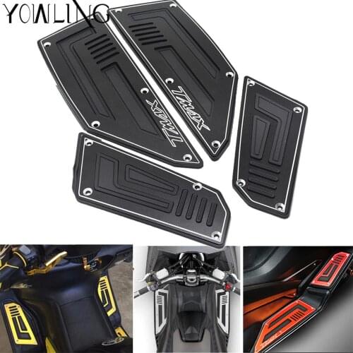 Footrest Pedal Motorcycle Front & Rear Motorbike Footboard Steps Foot Plate for Yamaha TMax530 T Max TMax 530 2012 2013 14 15 16