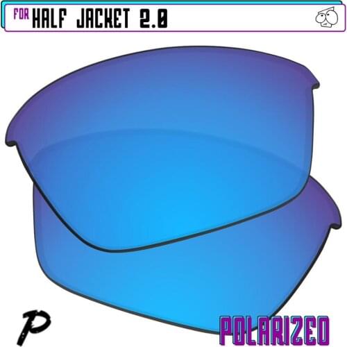 EZReplace Polarized Replacement Lenses for - Oakley Half Jacket 2.0 Sunglasses - Blue P