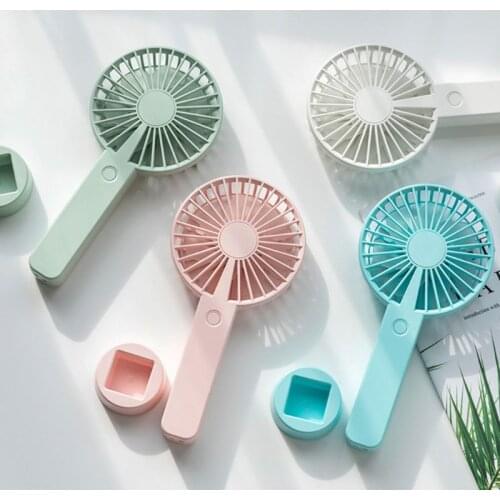 Mini USB Fan Portable Handheld Air Cooling Fan 3 Speed Adjustable Travel Cooler with Colorful Breathing Light 3 Colors