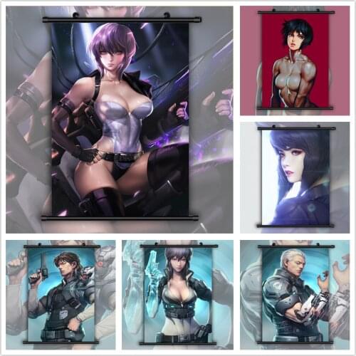Ghost in the Shell Motoko Kusanagi Anime manga wall Poster Scroll