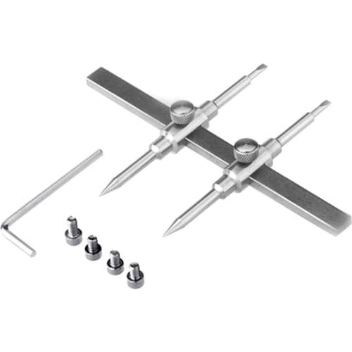 1Set Professional Dual Tip Stainless Steel Lens Spanner Wrench Opening Repair Disassemble Tool 10-130MM for DSLR Camera