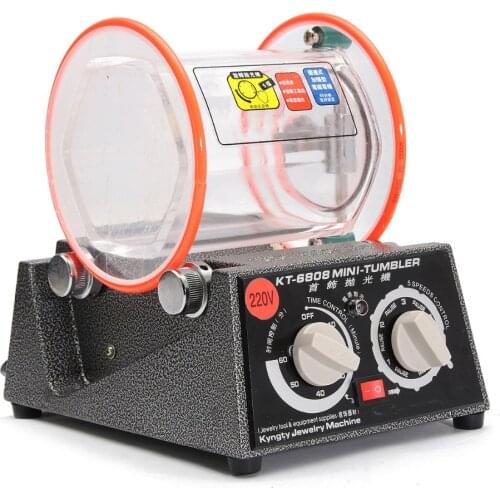 Professional Mini Tumbler Rotary Tumbler Jewelry Polisher finisher Machine with Free Polishing Bead 110V/220V