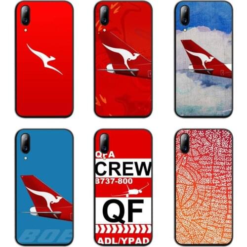 Qantas Airlines Logo Phone Case For Vivo Y91c Y17 Y51 Y67 Y55 Y7s Y81 Y19 Y97 Y93 V17 vivos5
