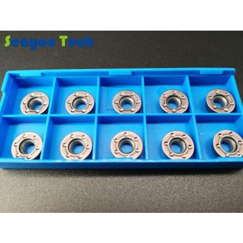 R6 round milling carbide inserts RDMT1204MO-MM for stainlesss steel,bronze color cutter bar inserts