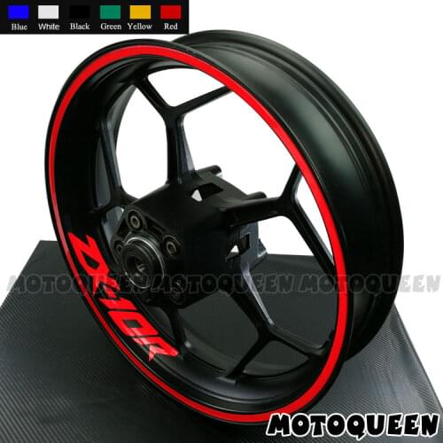 16 PCS 8 X Custom Iner Rims Decals Motorcycle Wheels Reflective Stickers Stripes Motorbike Waterproof For Kawasaki ZX-10R ZX10R