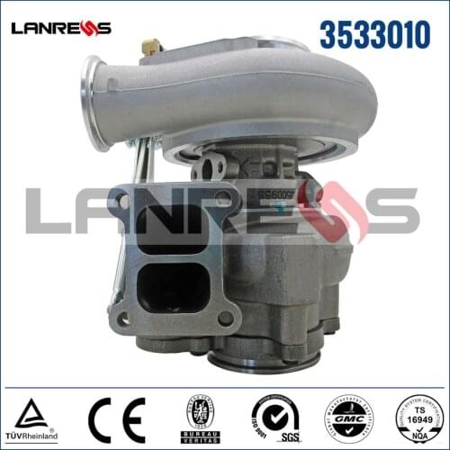 Turbocharger for 6CTA HX40W Oil cooled 8.3 L 3533010 3533011 3533012 3533006 3533007 3533376