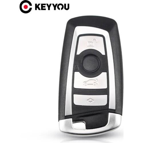 KEYYOU 4 Buttons Replacement Smart Remote Car Key Shell For BMW F CAS4 5 Series 7 Series Smart Key Case Cover