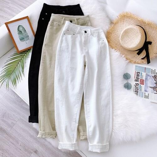 BYGOUBY Autumn Winter Harem Pants For Women Harems Trouser Woman Peg Leg Pant Overalls Elastic Waist Office Lady Carrot Pants