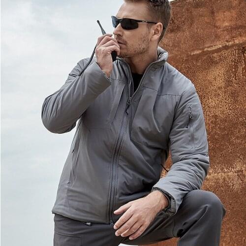 Winter Ultralight Men Tactical Military Cotton Coat Outdoor Bomber Windproof Waterproof Cold-proof Wear-resistant Loose Jacket