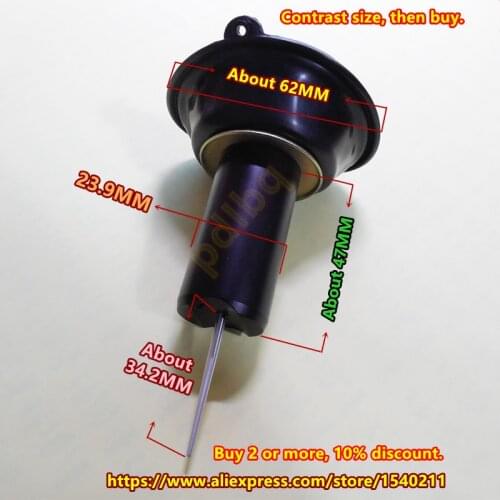 1PCS $ 11.49)23.9MM diameter YM Virago XV250 V-twin cylinder motorcycle BDS26 Mikuni Carb plunger diaphragm (with Jet needle)